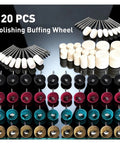 Get Gassed With This Insane 120 PCS Polishing Kit For Your Rotary Tool That Includes Abrasive Buffing Wheels And 1/8 Inch Shank Bits To Make Anything Look Fresh And Totally Clean In A Jiffy! showing various polishing buffing wheels.