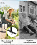 330 Pound Heavy Duty Garden Kneeler And Seat With Foldable Frame Extendable Legs Thick Kneeling Pad Large Tool Pouch Must Have Sit Or Kneel Stool For Gardeners Seniors Women And Men