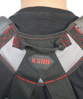 Close-up of red gel padding on Gel Padded Tool Belt Suspenders for Construction Work Comfortable Support for Carpenters Electricians