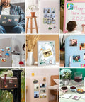 Funny Kitchen Quote Round Acrylic Fridge Magnet Decor 2.3 Inch Clear Front With Soft Backing For Metal Surfaces collage