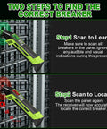 Plug-and-Play 3-In-1 Electrical Troubleshooter Circuit Breaker Locator, GFCI Outlet Tester, And Circuit Tracer With LCD Display used at breaker panel