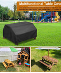 Waterproof Outdoor Picnic Table Cover For Kids And Toddlers 38 Inch Long By 38 Inch Wide By 19.5 Inch High Sand And Water Play Table Cover