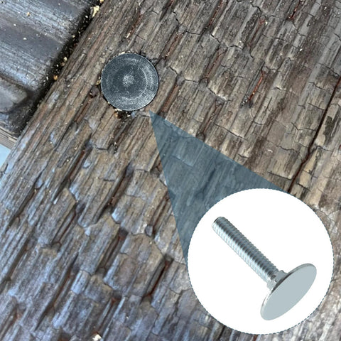 Elevator bolts, zinc-plated steel, flat countersunk head, 1/4-20 x 1-1/2 in, 20 pieces