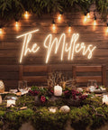 Custom Neon Signs For Wall Decor Personalize Large LED Neon Light Signs With Your Name Or Logo Lit for weddings
