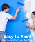 Rock Solid 12X12 Flush Metal Access Panel For Walls And Ceilings, Heavy Duty 16 Gauge Steel With Hidden Flange, Concealed Pantograph Hinge And Screwdriver Latch, Dead Simple Install, Made In Usa, being painted by two people.
