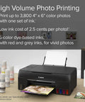 Wireless MegaTank Photo All In One Printer With Alexa Compatibility Smart Reorders Ink Refill No Fuss Print Copy Scan Black Finish