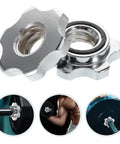 2 Pack Dumbbell Barbell Connector Rods With Quick Release Stainless Steel Locks for Gym Weightlifting