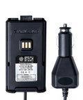 Battery Eliminator For BF-F8HP Pro And Other Handheld Radios From 12V To 24V DC with car adapter, front view