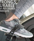 Foot in athletic shoe on 9/16-Inch Exercise Bike Pedals With Straps Replacement Parts For Home Gym Spin Bikes.