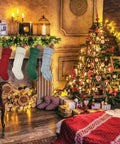 Cozy Knitted Christmas Stocking Gift Bags For Candy Treats And Small Gifts Door Window Wall Decor Holiday Stocking Decorations
