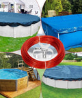 164 Ft Above Ground Pool Cover Cable And Winch Kit with no fuss ratchet winch and heavy duty wire for secure winter covers