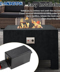 Push Button Ignition Kit With 20 Inch Wire For Gas Fire Pits Grills And Patio Heaters shown with fire pit setup