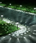 10 Pack Solar Outdoor Lights Waterproof Dusk To Dawn Up To 12 Hours Solar Powered Pathway Garden Lights With Auto On Off