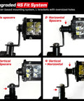 Upgraded 4S fit system for Dirt Bike Light Bar Kit Plug And Play Seven Eighths Inch Handlebar Battery Powered Headlight Universal Fit