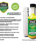 biodegradable pressure washer winterizer plant-based pump saver with flexible pour hose 8 oz bottle for rust protection
