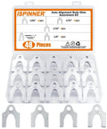 Auto Alignment Body Shim Kit, 48 Pc Universal U Shims in four sizes; zinc plated carbon steel; open case view