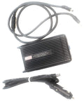 Auto Power Adapter For Dell Laptops, 11-16 VDC Car Charger For In-Vehicle Use with cables and adapter shown