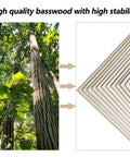 Basswood sheets 12 x 12 in, 1/8 in thick (3 mm), 12-pack, stacked, for laser cutting and crafts