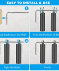 Installation guide for Heavy Duty Sliding Gate Roller Kit With 6 Inch Nylon Rollers Adjustable L Bracket Gate Guide And Support Hardware.