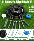 Front view of FRUSSONIA 2-pack irrigation valve diaphragm repair kit with diaphragms, springs, filters, screws