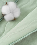 Close-up of Cozy Six To Twelve Month Winter Sleep Sack with Two Point Five TOG One Hundred Percent Cotton Wearable Baby Blanket