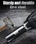 Half Inch Drive Impact Socket Set, 29 Piece, 6 Point Deep Sockets, SAE And Metric, Chromium Vanadium Steel with hammer