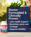 Woman smiling with bottle of Joint Support That Feels Legit With Turmeric MSM Collagen And Bromelain For Better Flexibility Mobility