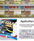 180 Pcs Wire Ferrules Kit With Silver Plated Copper Crimp Terminal Connectors for Electrical Cables, organized in storage box
