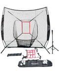 Pro Grade Baseball Practice Net Set For Batting And Pitching Portable Batting Cage with ball and stand accessories