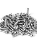 Size Ten By Thirty Two Threads Per Inch Button Head Socket Cap Screws 304 Stainless Steel With Allen Hex Drive