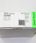 Box of Grafik Eye QS Lighting Control Interface Module For Plug And Play Third Party Gear, 24V 200mA, black packaging.