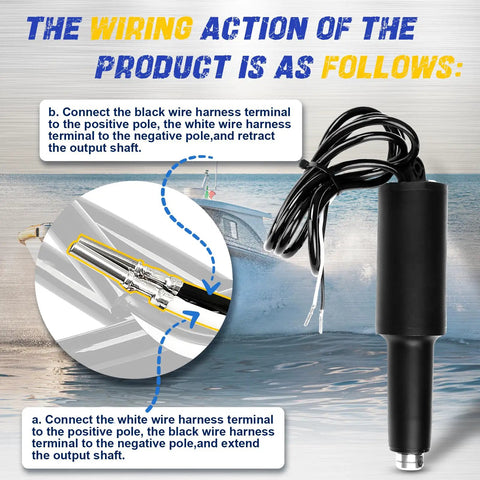 Beefy Boat Trim Tab Actuator With Two And A Quarter Inch Stroke For 101XD Marine Systems 12V Wiring Diagram
