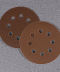 Super Tough 40 Piece 5 Inch Ultra Fine Aluminum Oxide Sanding Discs With Eight Hole Hook Loop Backing for Random Orbital Sanders