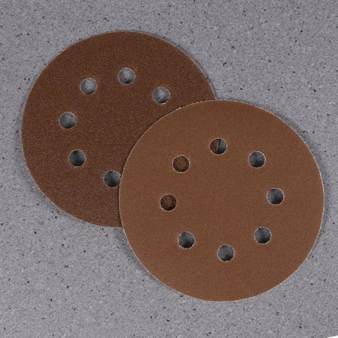 Super Tough 40 Piece 5 Inch Ultra Fine Aluminum Oxide Sanding Discs With Eight Hole Hook Loop Backing for Random Orbital Sanders