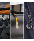 Glow In The Dark Zipper Pull Replacement Nylon 3 Pack U Shape Grey For Backpacks Clothing And Any Zippered Gear
