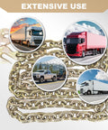 Built Tough Transport Chain Five Sixteenth Inch By Ten Feet With G70 Clevis Grab Hook And Slip Hook 4900 Lb Safe Working Load use
