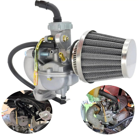 Beefed Up Carburetor Kit For 50cc 70cc 90cc 110cc 125cc Four Stroke ATVs Quads Go Karts Dirt Bikes With Air Fuel Filter Intake Manifold