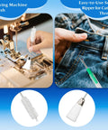 15 Piece Sewing Machine Cleaning Kit With Screwdriver, Tweezers, Double Headed Brush, Silicone Brush, Rippers, And Storage Case