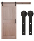 Builder Interior Sliding Barn Door Kit Two Piece 72 Inch Matte Black With All Mounting Hardware For Hanging A Barn Door Supports Openings Up To 36 Inches For Single Doors One And Three Eighths Inch To One And Three Quarters Inch Thick