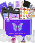 Epoxy Resin Kit With Molds For Newbies 18 Oz Clear Hard Resin Starter Casting Arts And Crafts DIY Gift Set With accessories