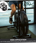 Replacement Pedals For Exercise Bikes Recumbent And Upright Durable Fitness Bike Pedals With Secure Harness in use