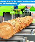 Heavy Duty Boat Trailer Rollers Set of 4, 1.5 Inch Diameter Stainless Steel Conveyor Rollers with Galvanized Brackets transporting wood.