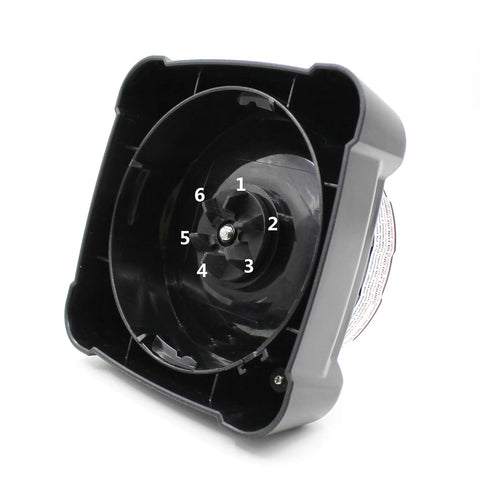 Replacement Ninja Blender Blade with Cup and Lid Kit for NJ600 BL700 BL701WM 30 showing stainless steel blades