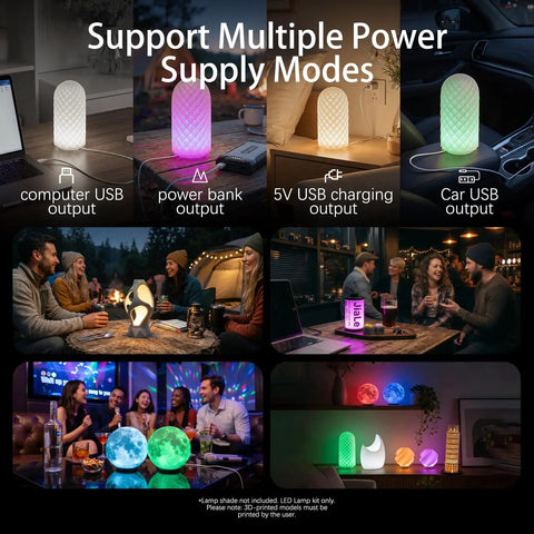 Superb IR Rgb Led Lamp Kit 12 Pack Crafted For 3D Printed Lamp Frames Provides Smooth Custom Lighting To Make Your Maker World Projects Look Slick And Straight Up Fire