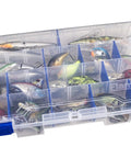 Tackle Box Organizer With Zerust Anti Rust Dividers, Customizable 18 Dividers Making 36 Compartments, Clear Fishing Lure Storage Box