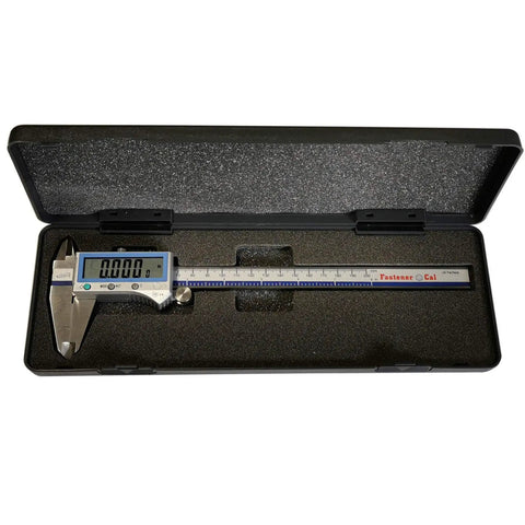 Digital Caliper For Fasteners 0 To 8 Inches 200 mm With Inch Metric And Fraction Readouts IP54 Protection Case Included