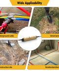 Beefed-Up In-Ground Waterproof Cable Junction Box For Outdoor And Underground Installations, IP68 Rated Enclosure, Extreme Weather Ready, Corrosion And Compression Resistant, Flame-Retardant Sealant, Built For Harsh Environments. Transparent cable junction box for underground, street lamp, construction, and residential wiring.