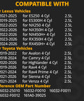 List of compatible Lexus and Toyota vehicles for Knockout Grade Electric Coolant Water Pump For 2.5L.