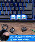 53 Pcs 3 Pin Clicky Mechanical Keyboard Switches For Gaming And Typing With Switch Puller And Brush, tactile blue switches on keyboard