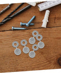 100 Pcs Plastic Screw Caps Protection End Caps Invisible Screw Covers For Home Office And Industrial Use Decorative Design